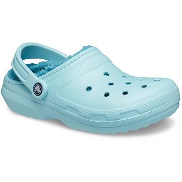 Crocs Classic Bélelt Clog Cipők Férfi Aqua | HU 0669LISH